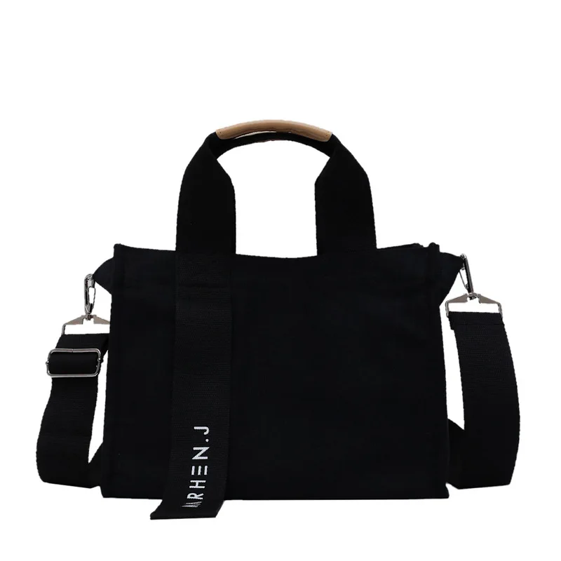 Fashion Custom Original Large Two Compartment Tote  Bag  Wholesale Fabric Blank Shopping Bag Shoulder Tote Bag No Minimum