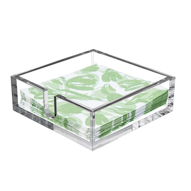 Acrylic tissue box holder rectangular tissue box