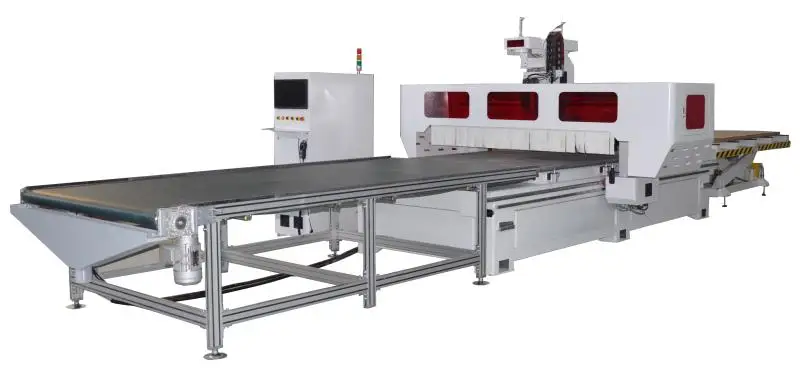 BetaCNC   up and Down Loading Cnc Nest Machine With Syntec 6mb  Automatic Push Wood