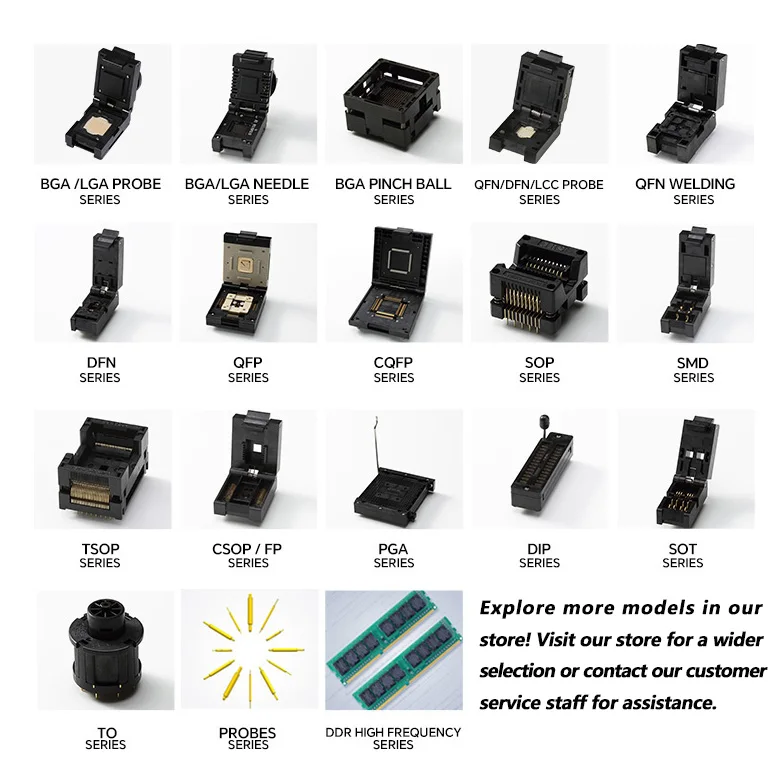 Easy installation HAST & HTOL Test Aging Socket 0.95 mm Pitch IC Socket SOT3 SOT5 SOT6 Programmer Adapter with Flip Over Design