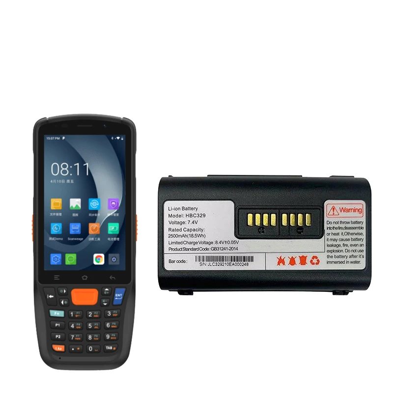 3.7V 2600mAh Lithium-ion HBC329 HBC-329 Barcode Scanner Battery for Urovo K329
