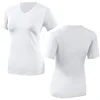 White Yoga Running T Shirt Tops