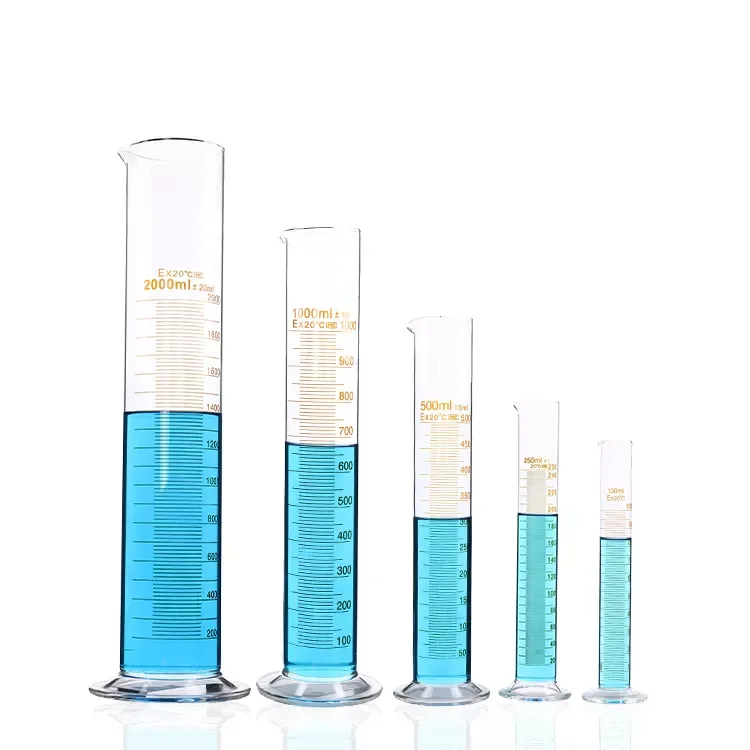 Saklawang mataas na kalidad na professional 250ml volumetric graduated measuring cylinder