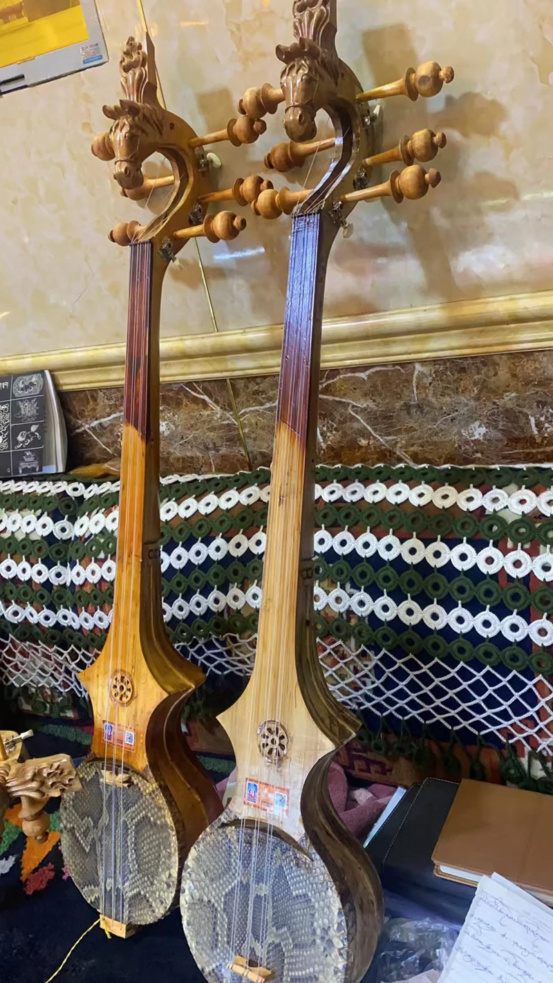 ドラミンチベット撥弦楽器sgra snyan zhamunie Tibietギターナイロン