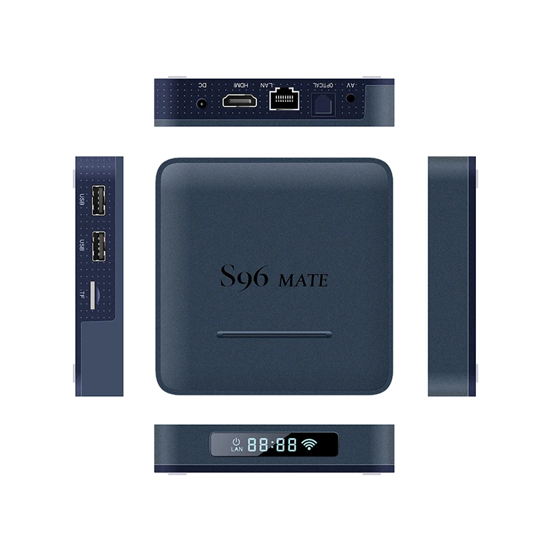Factory price Support private label streaming firmware update S905W2 android tv box S96 mate STB