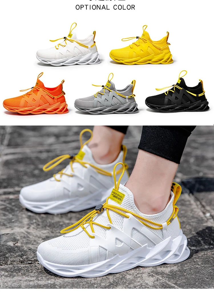 yellow multicolor shoes