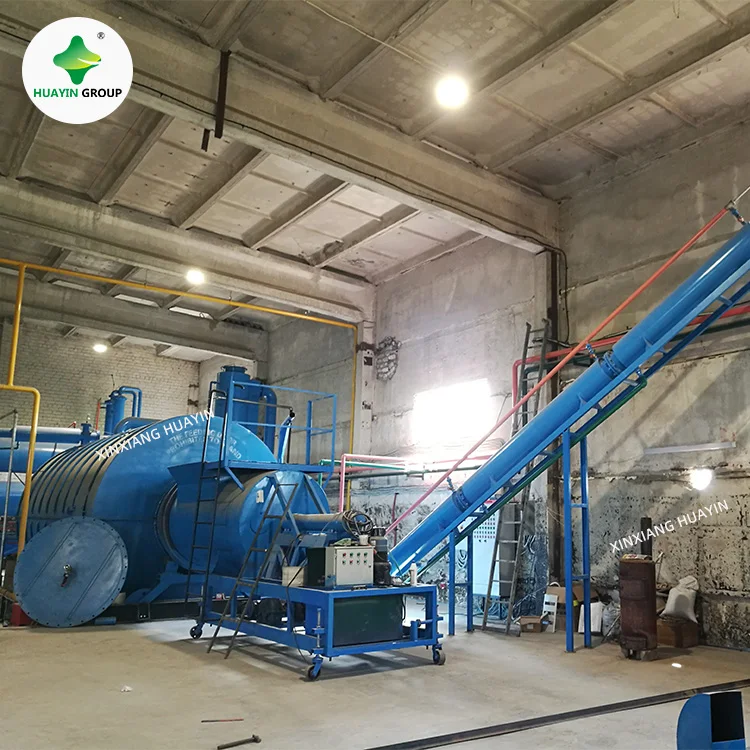 Huayin Waste Plastic Pyrolysis Reactor 60t Tyre Pyrolysis Machine to Fuel Oil