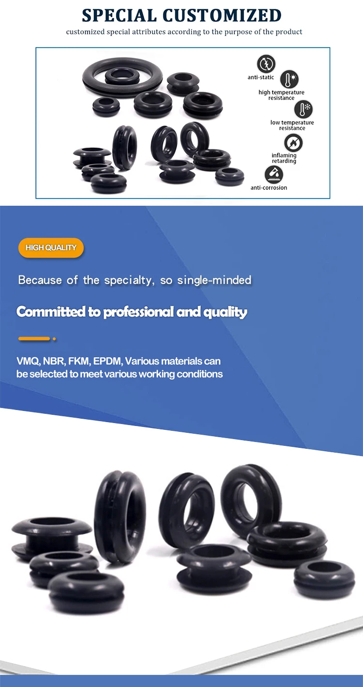 High Precision Cable Entry Seal Electrical Cable Gland Rubber Seal