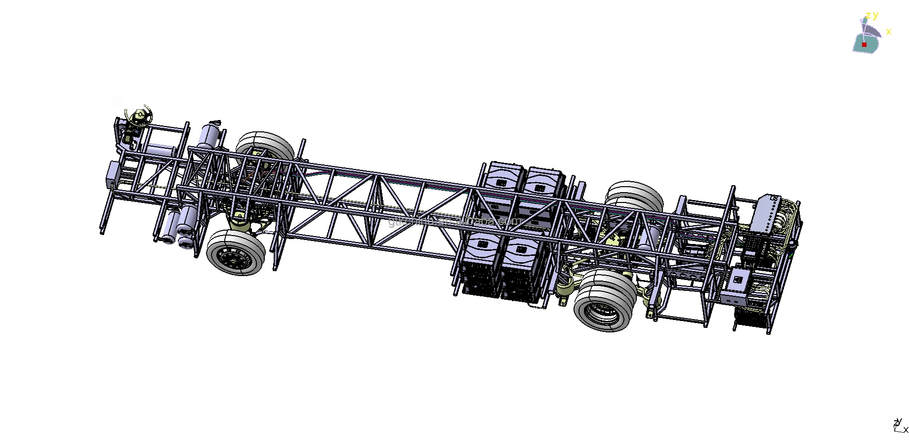 Bus Chassis Module High Quality Battery Power 12m Long Range Electric coach Bus Chassis ...
