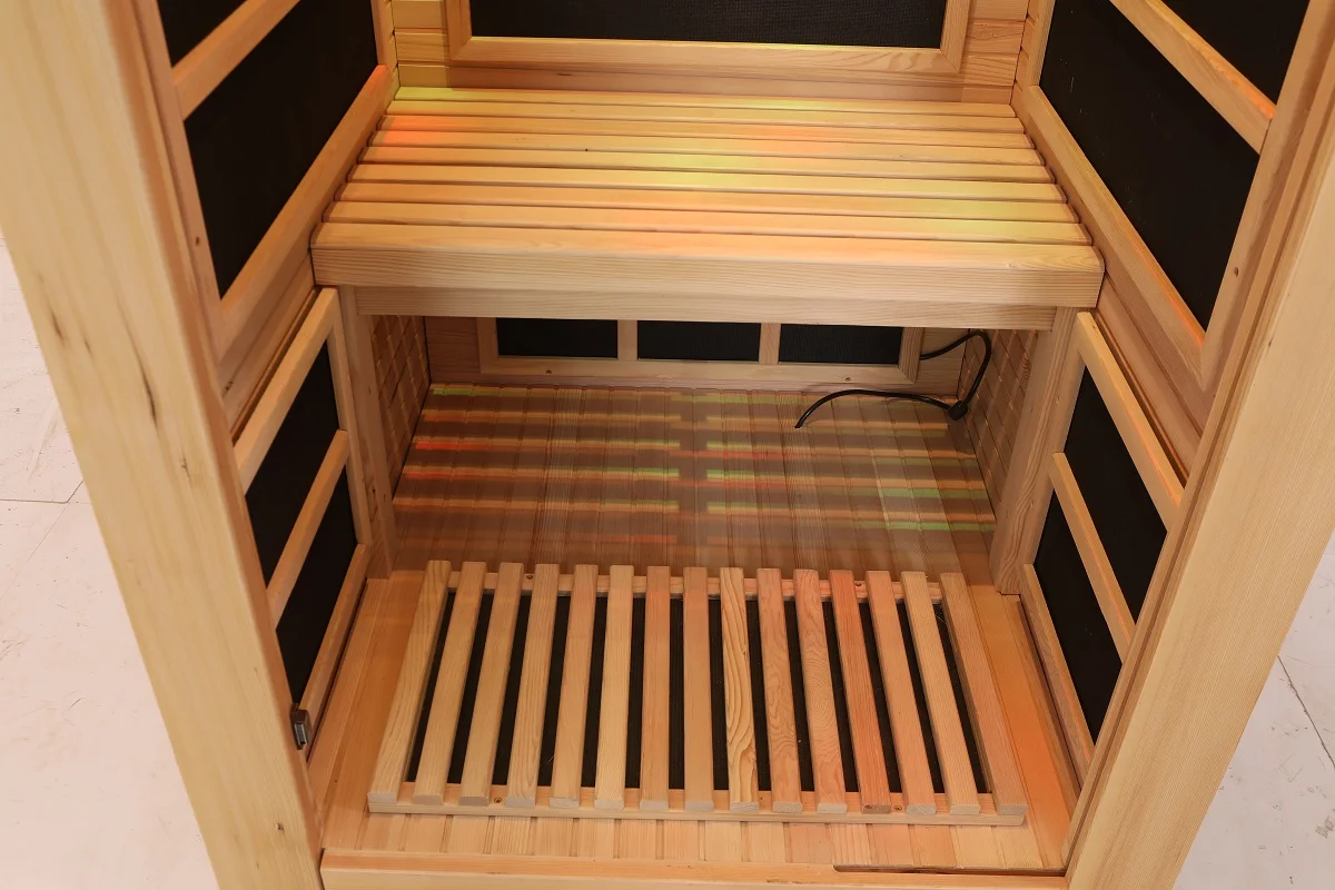 Infrared Sauna Red Cedar Wooden Indoor Sauna Room Traditional Far ...