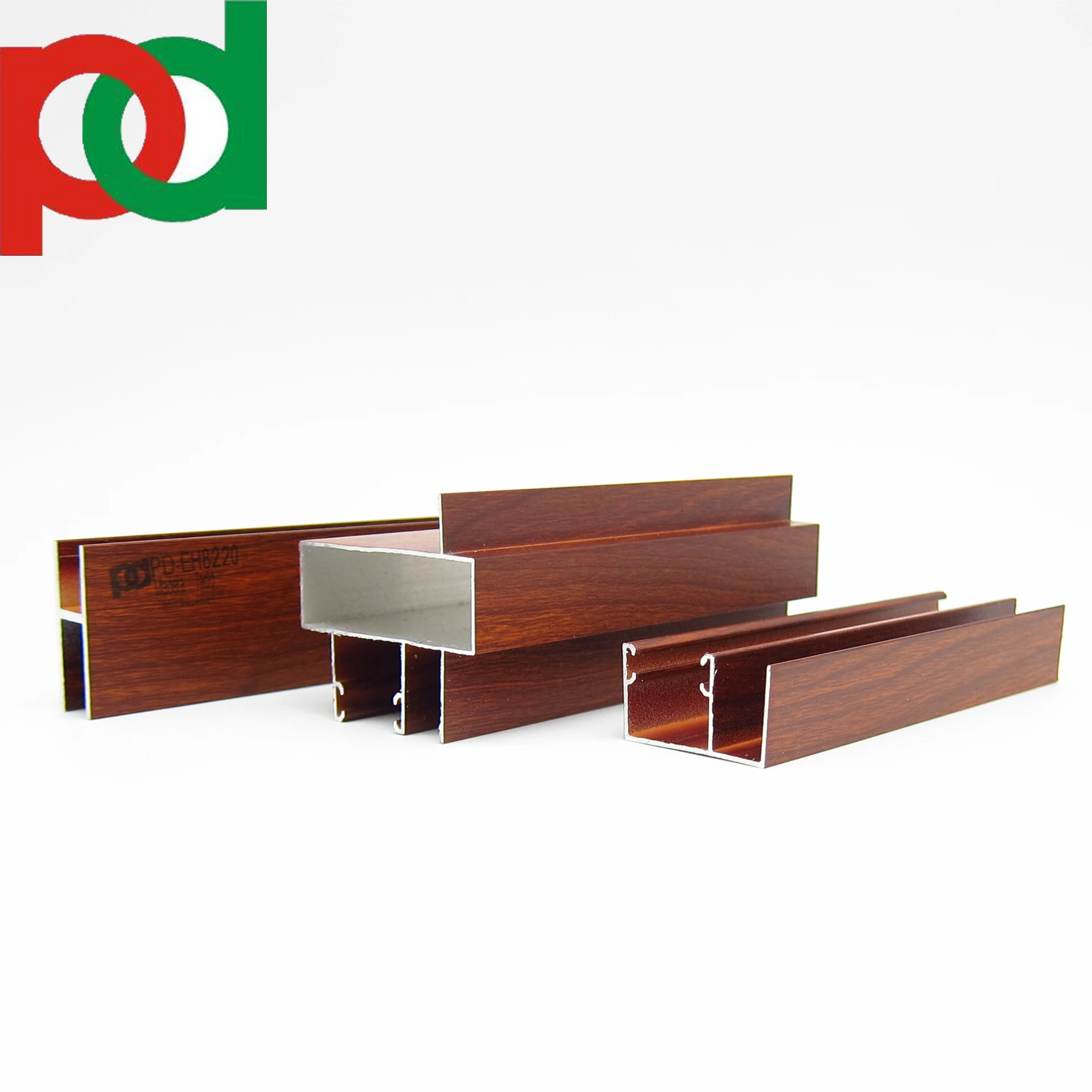 Tubos Perfiles De Aluminio Color Tacto Madera