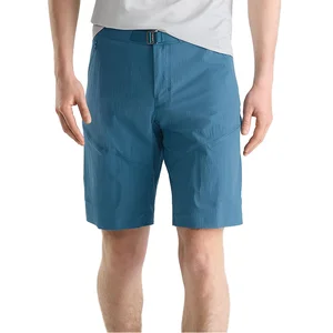 Men's Woven Cargo Mid Quick-Drying Drawstring Shorts for Outdoor Hiking Sports Casual Summer