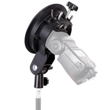 E052 Short S-type Bracket Holder With Handle Grip for Camera Photo Studio Flash Light Suitable product image