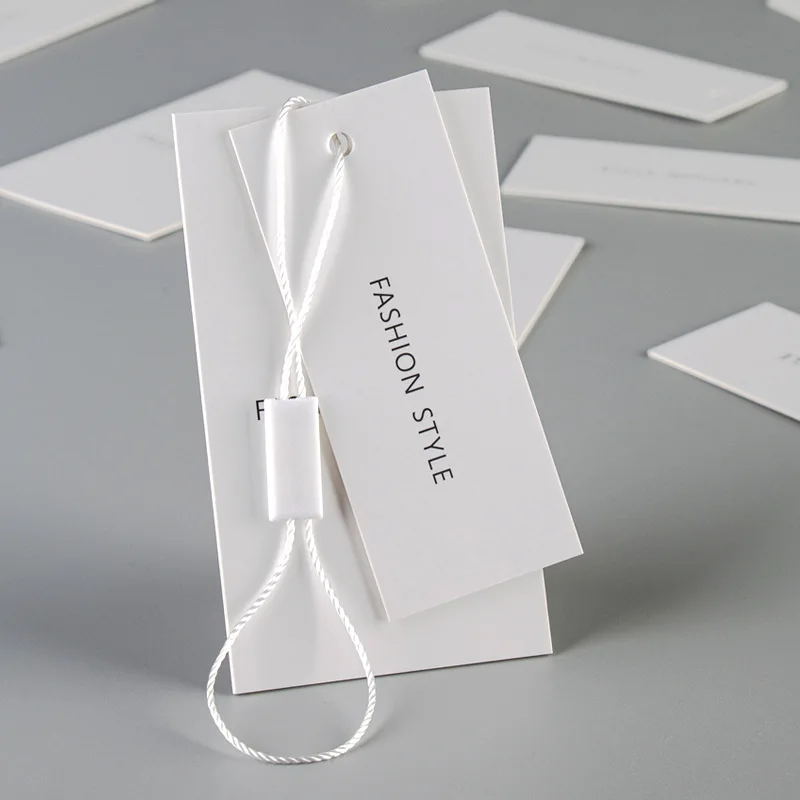 Cheap Custom Center Folded Paper Printed hang Tag for Sport Clothes