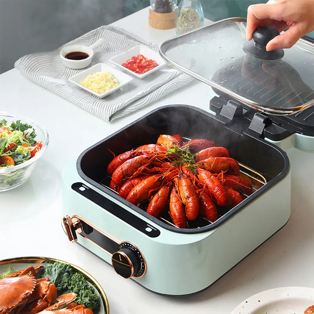Household Electric BBQ Grill Baking Pan Multifunctional Pancake Deepen Double-Sided Heating Frying Pancake Pa