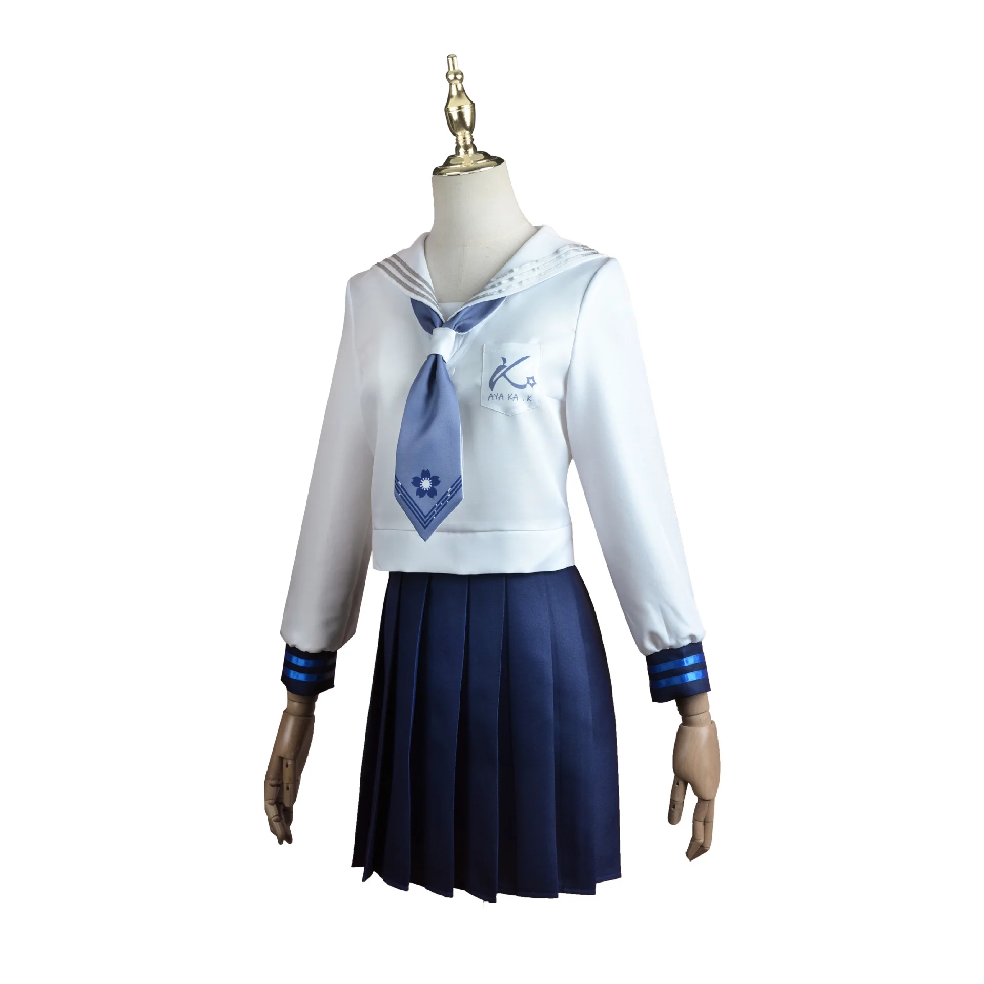 Game Genshin Impact Kamisato Ayaka Cosplay Costume Jk Uniform Suit