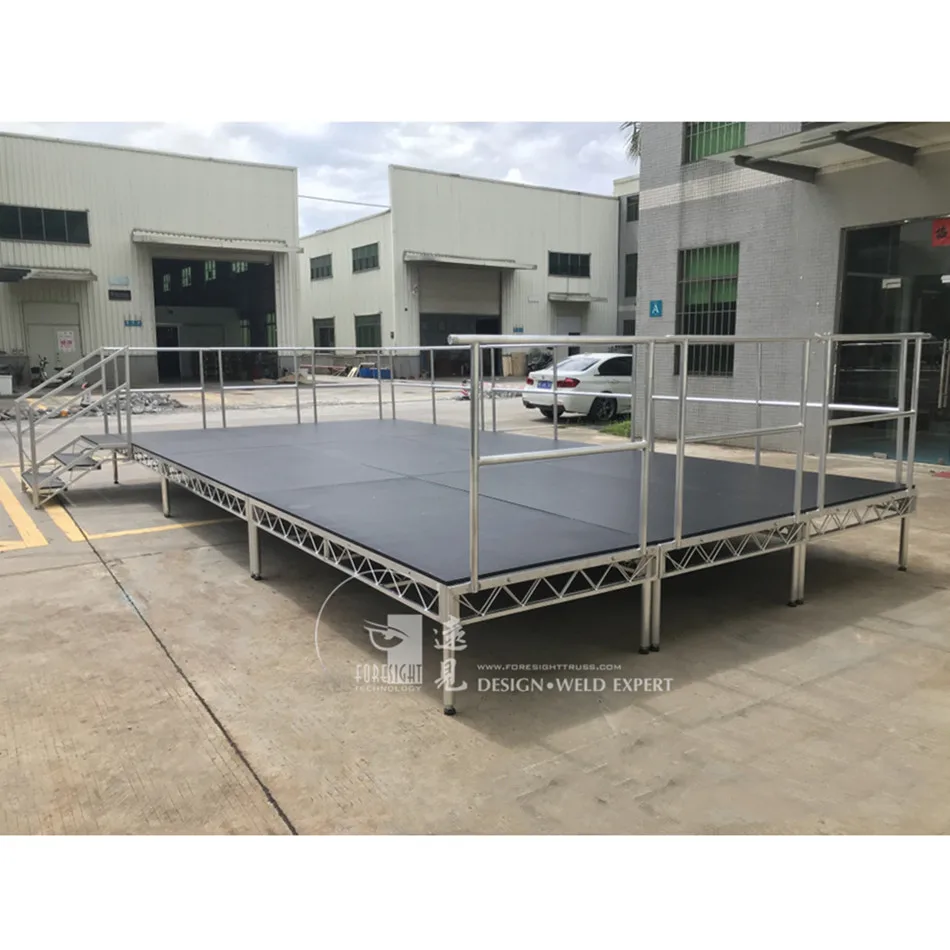 Stage Covering Roof Truss with Portable Stage for Sale