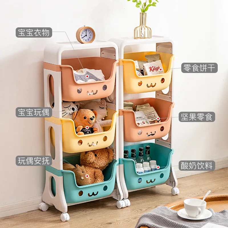 Multi-layer Small Trolley Storage Rack, Bedroom Multi-layer