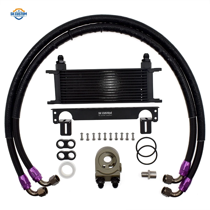 Oil Cooler Radiator Kit For VW Golf Polo Passat Jetta Audi A3 Q3 Skoda Octavia 1.4T 1.6L EA211