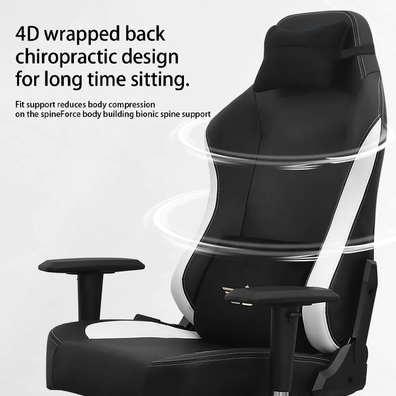 Competition Ready Haptic Gaming Chair 4D Force Feedback Ergonomic Esports Design for Marathon Gaming Sessions