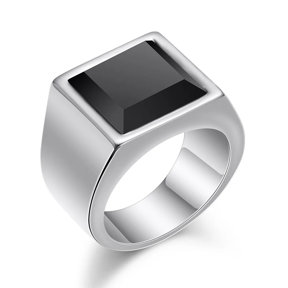Personality Stainless Steel Rings for Men Trendy Durable