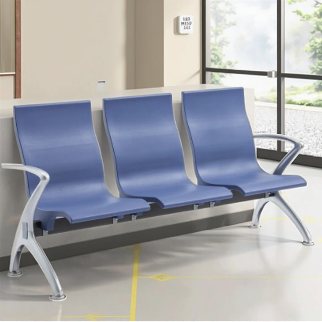 Commercial Grade Injection Molded PU Chairs with Reinforced Steel Legs 6