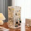 Transparent 4-tier rotating jewelry stand [cardboard box packaging]
