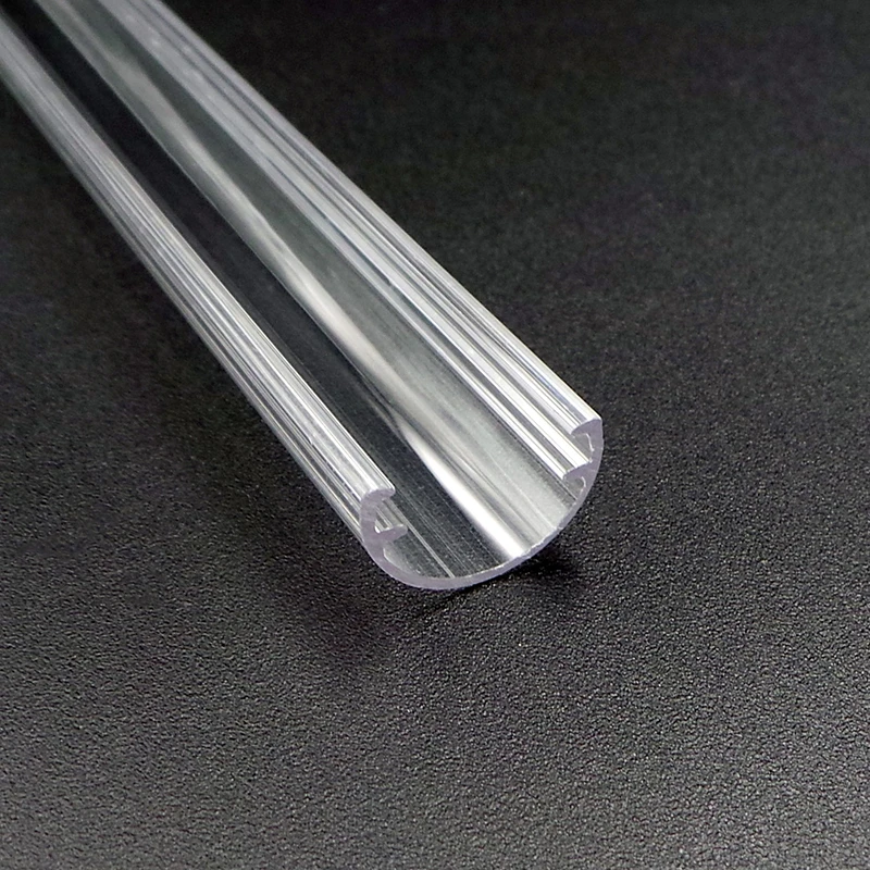 Plastic Extrusion Light Diffusion PC PMMA Acrylic Polycarbonate Half Round Diffuser Cover LED Strips Lamp Linear Covers