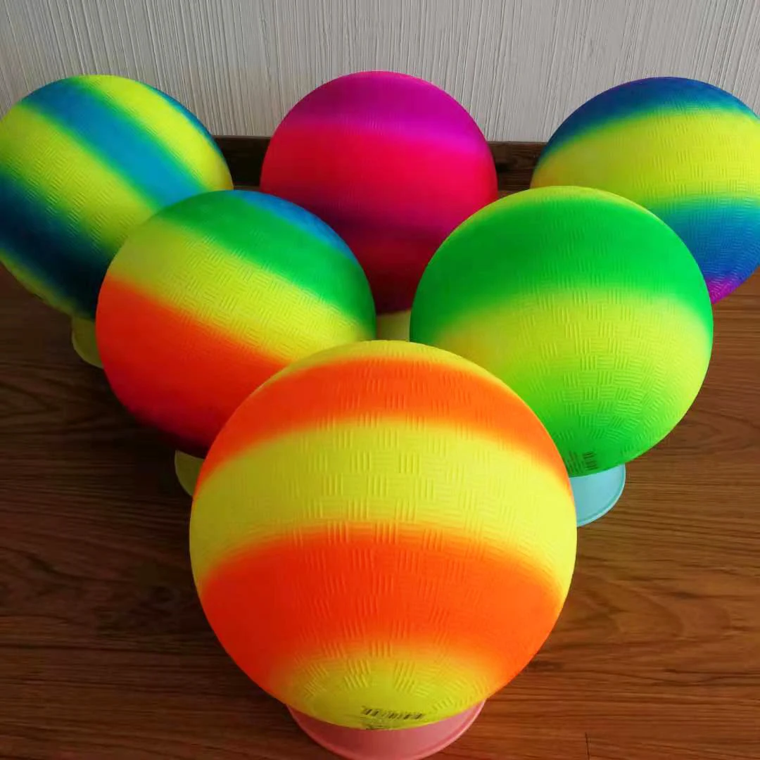 Rainbow ball. Радужные мячи. Радужная резиновая игрушка.