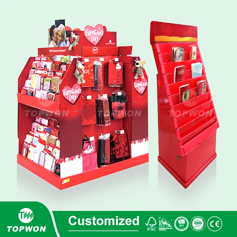 Custom Postcard Display Rack Counter Brochure Holder Cardboard Greeting Card Display Stand Custom Postcard Display Rack Counter Brochure Holder Cardboard Greeting Card Display Stand