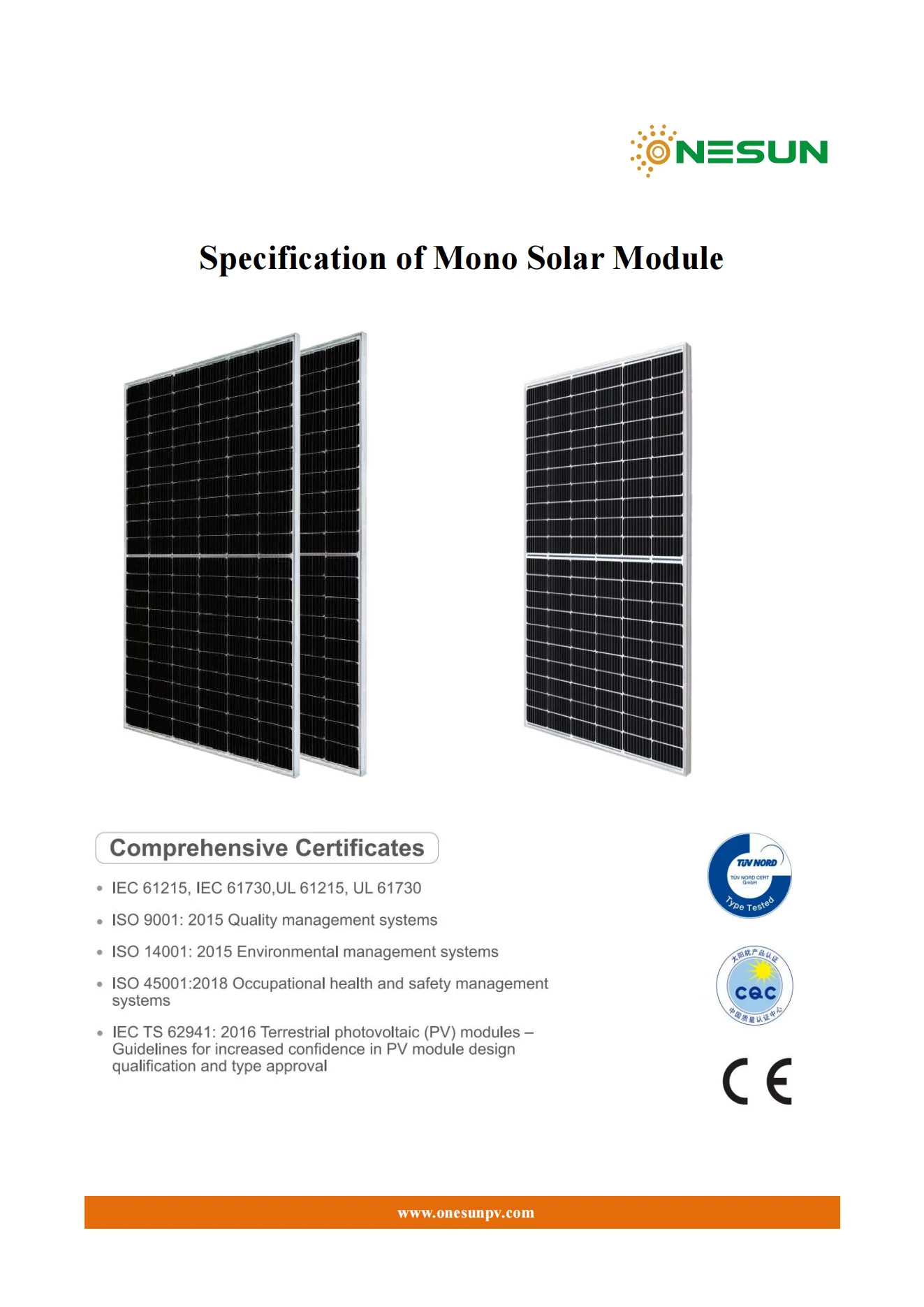Onesun 550w Monocrystalline Solar Panels Solar Module Buy Solar Panel