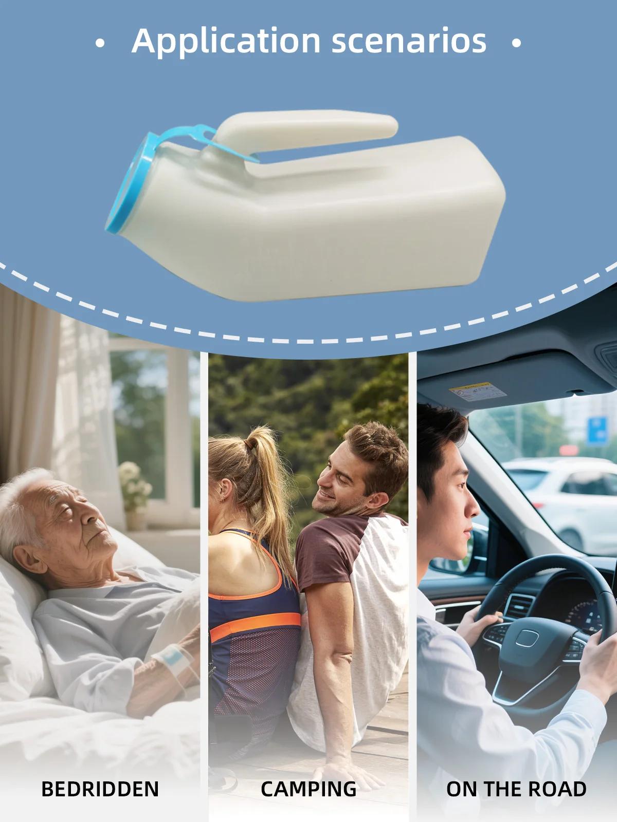 Aidingcare Simple Motorhome Portable Urinal with Secure Lid Eco ...