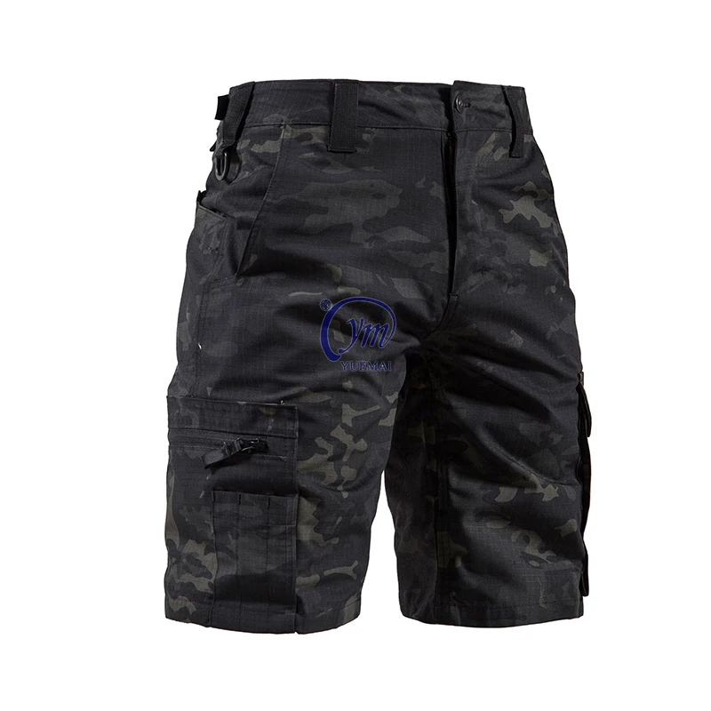 Customized Workout Breathable Hiking Fishing Waterproof Pant Tactical CP Camouflage Cargo Shorts for Men996_voghion.com