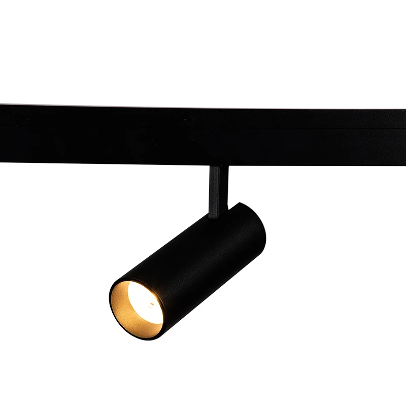 
 Светодиодная трековая система освещения, магнитная трековая поверхность, 48 В постоянного тока, Диммируемые комнатные светильники для выставочного зала, гарантия 5 лет  