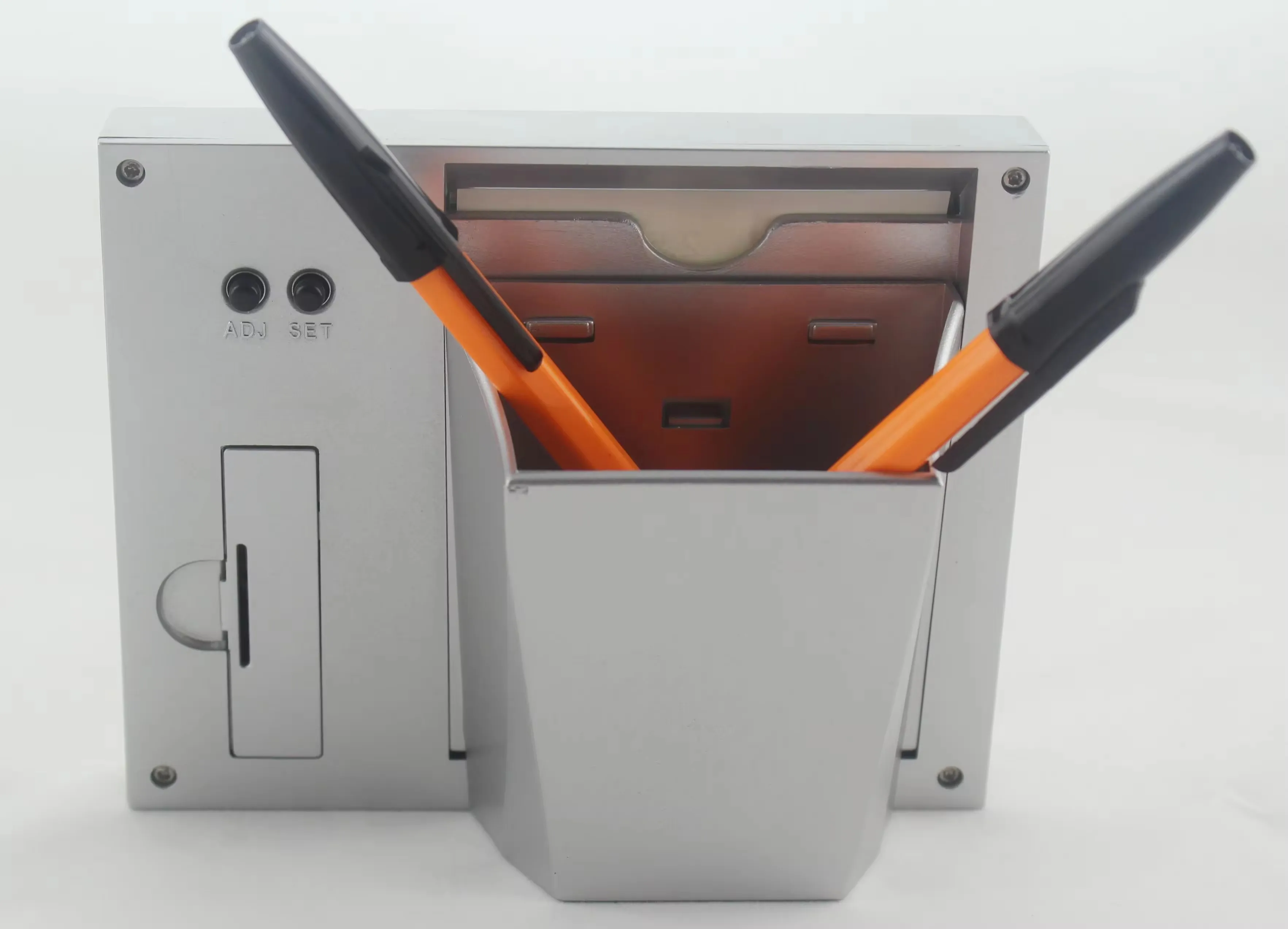 Professional Design 3 in 1 Multi Function Photo Frame Pen Holder Digital LCD Table Clock