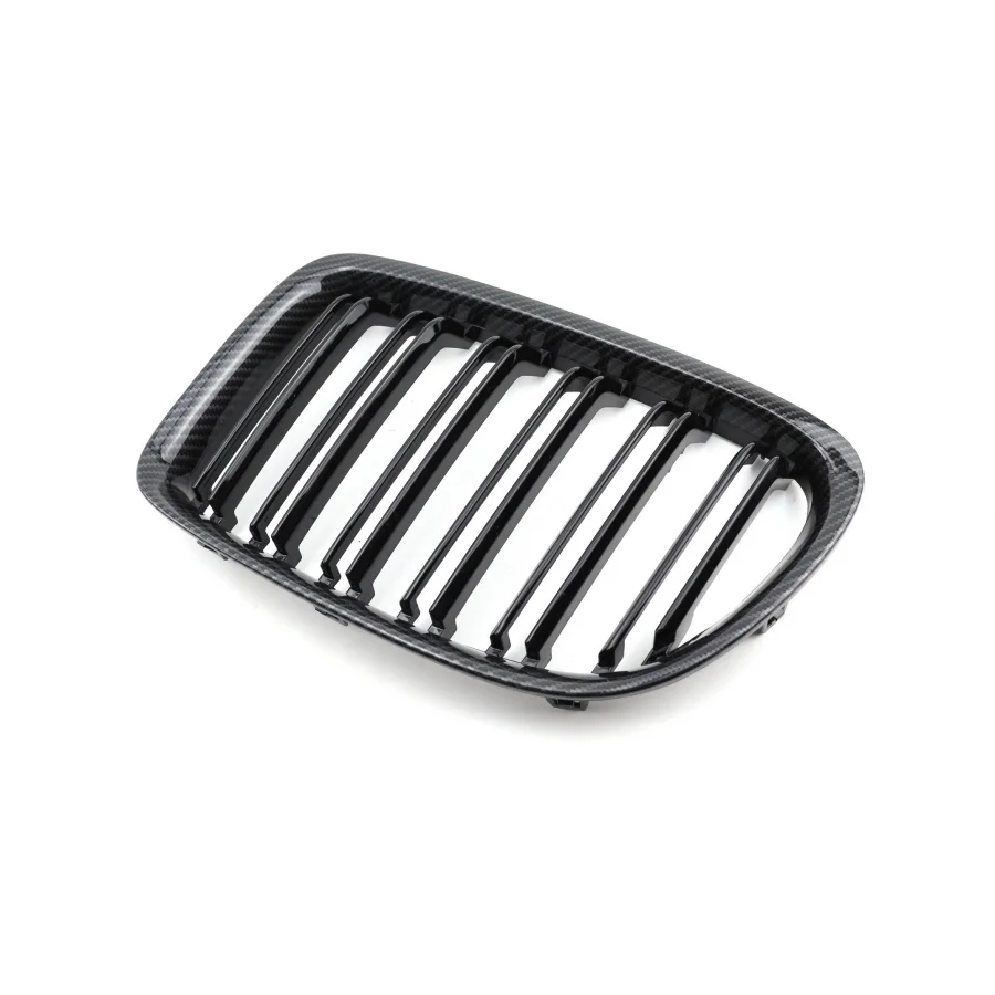 product tiypeor car abs grille in three colors carbon fiber pattern matte black front kidney grille for bmw x1 e84 2012 2016 models-11