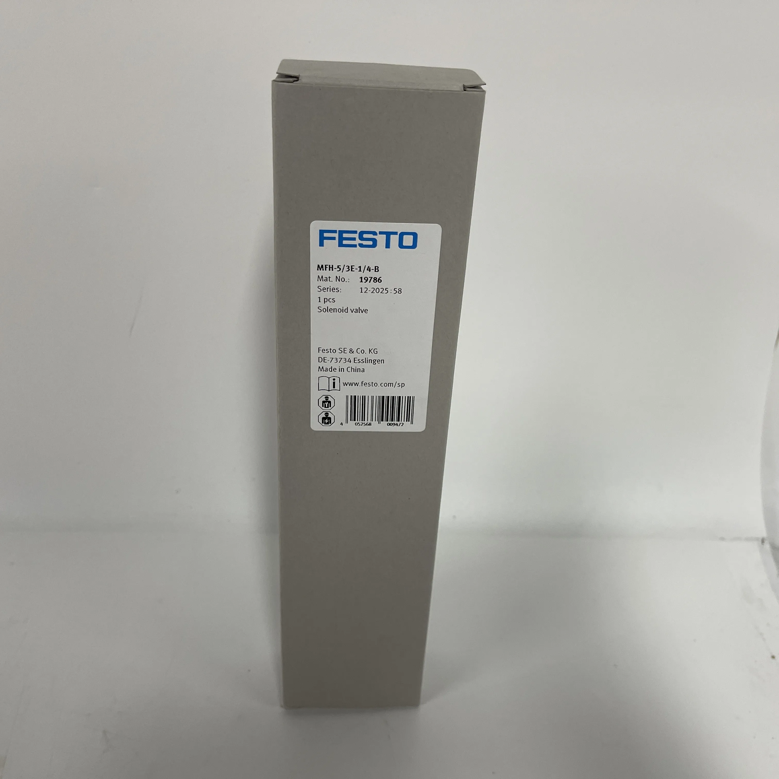 FESTO Solenoid Valve MFH-5/3E-1/4-B 19786