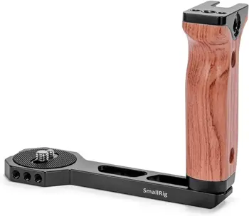 Smallrig Universal Wooden Left Side Handle for Dji Ronin S / Ronin Sc Gimbal Stabilizer W/Cold Shoe -2222