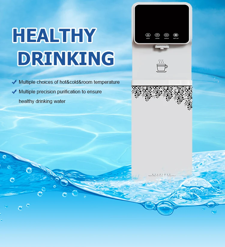 2022 new arrivals Water Dispenser Machine smart high water flow rate outstanding filtration hot and cold water dispenser supplier