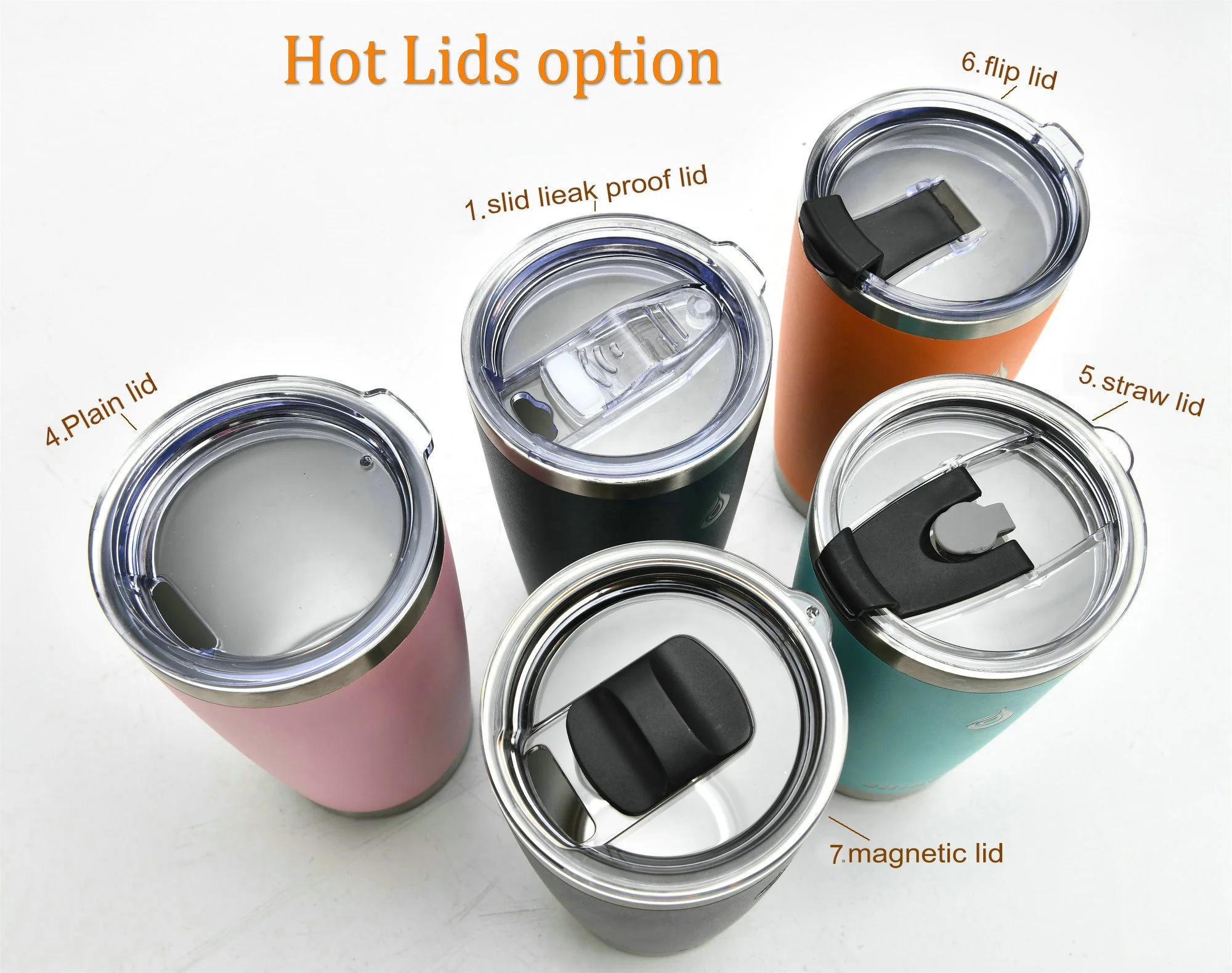 Lot De 8 Gobelets Isothermes Inox 30 Oz – Avec Couvercles Et Pailles, Neufs