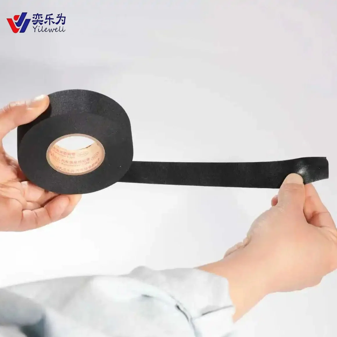 Single Sided Heat-Resistant Acrylic Adhesive Masking Tape 25m Polyester Fabric Cloth No Residue Pressure Sensitive Harness Tape