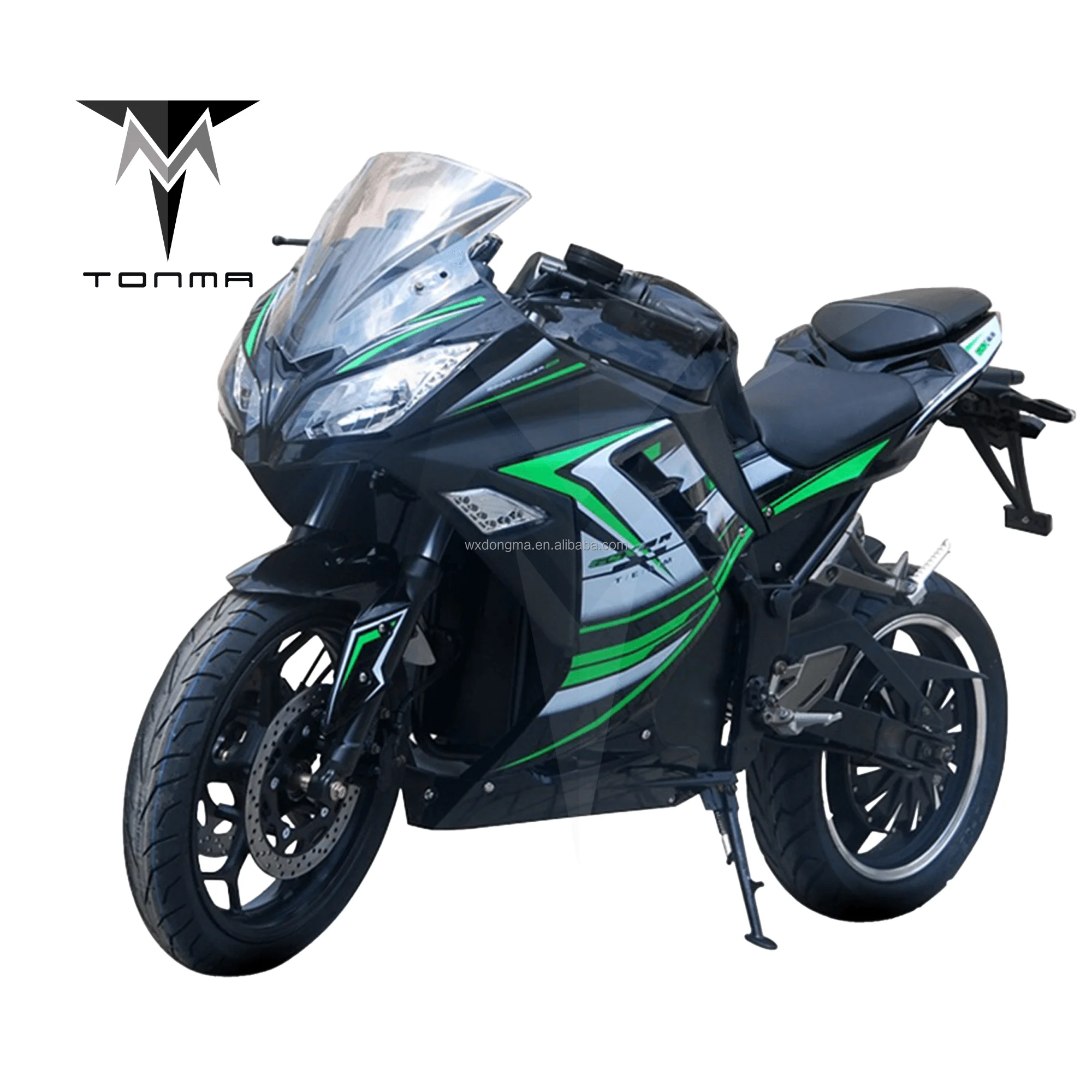 Cool Adult Electric Racing Bike With Double Disk Hub Motor High Performance Motorcycle