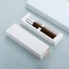 Matte amber perfume bottle + Silver sprayer + White box