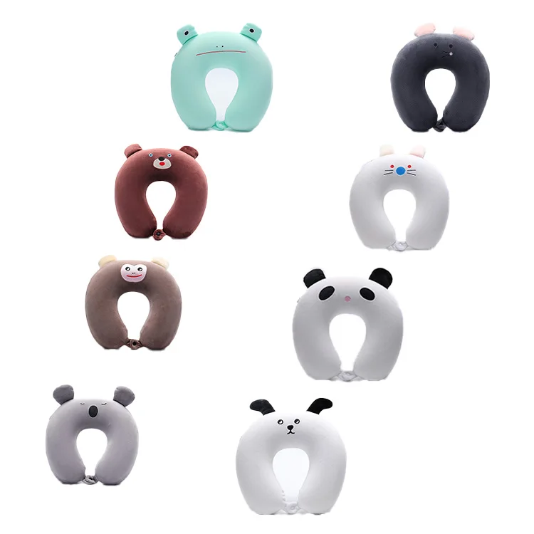 Wholesale Baby Children Camping Memory Foam Cervical Neck Pillows for customized plush kids Toys