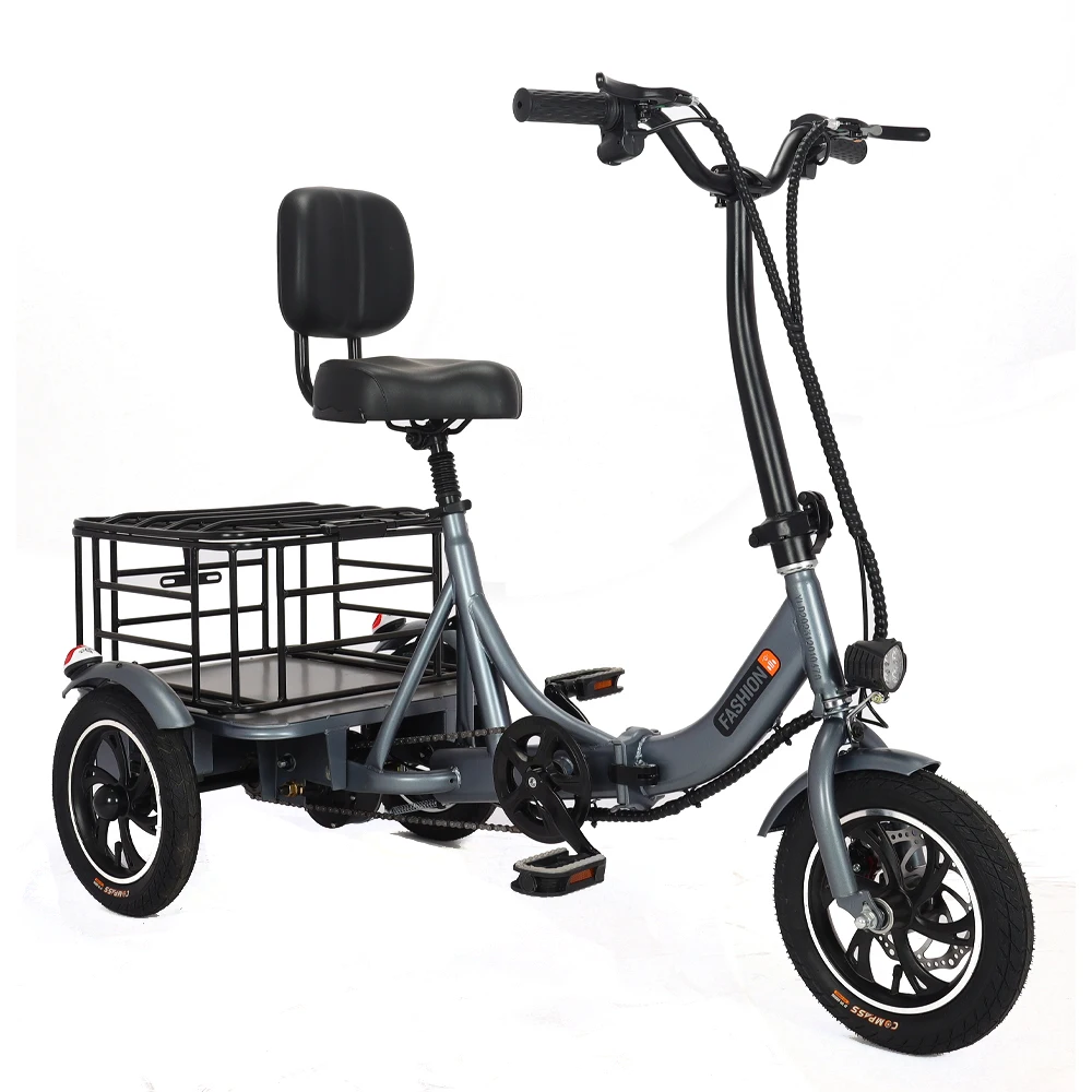 Wholesale Price 350W 48V Cargo E Bike Adult Tricycle Electric Bike Wheel  Electric Tricycle