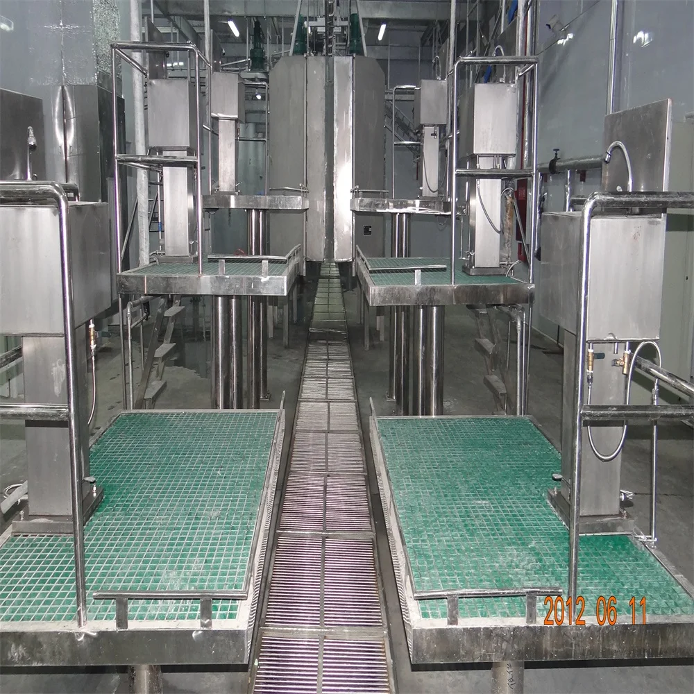 Automatic 10-100 cow/day slaughtering line turnkey beef slaughterhouse equipment for small slaughterhouse with motor