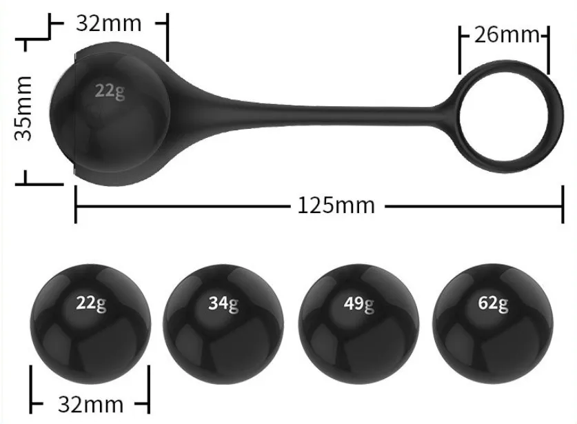 Male Glans Penis Dumbbell Exerciser Trainer Dildo Exercise Balls Dick Muscle Training Ball