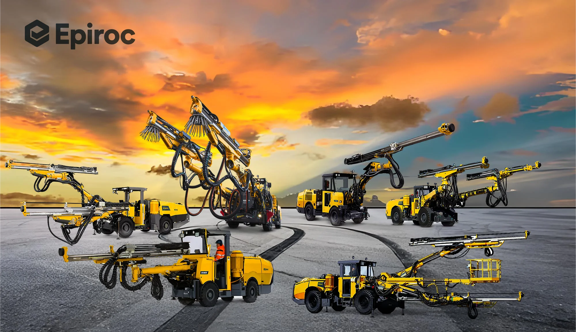 Epiroc E2 Underground Tunnel Drilling Rig - High Efficiency