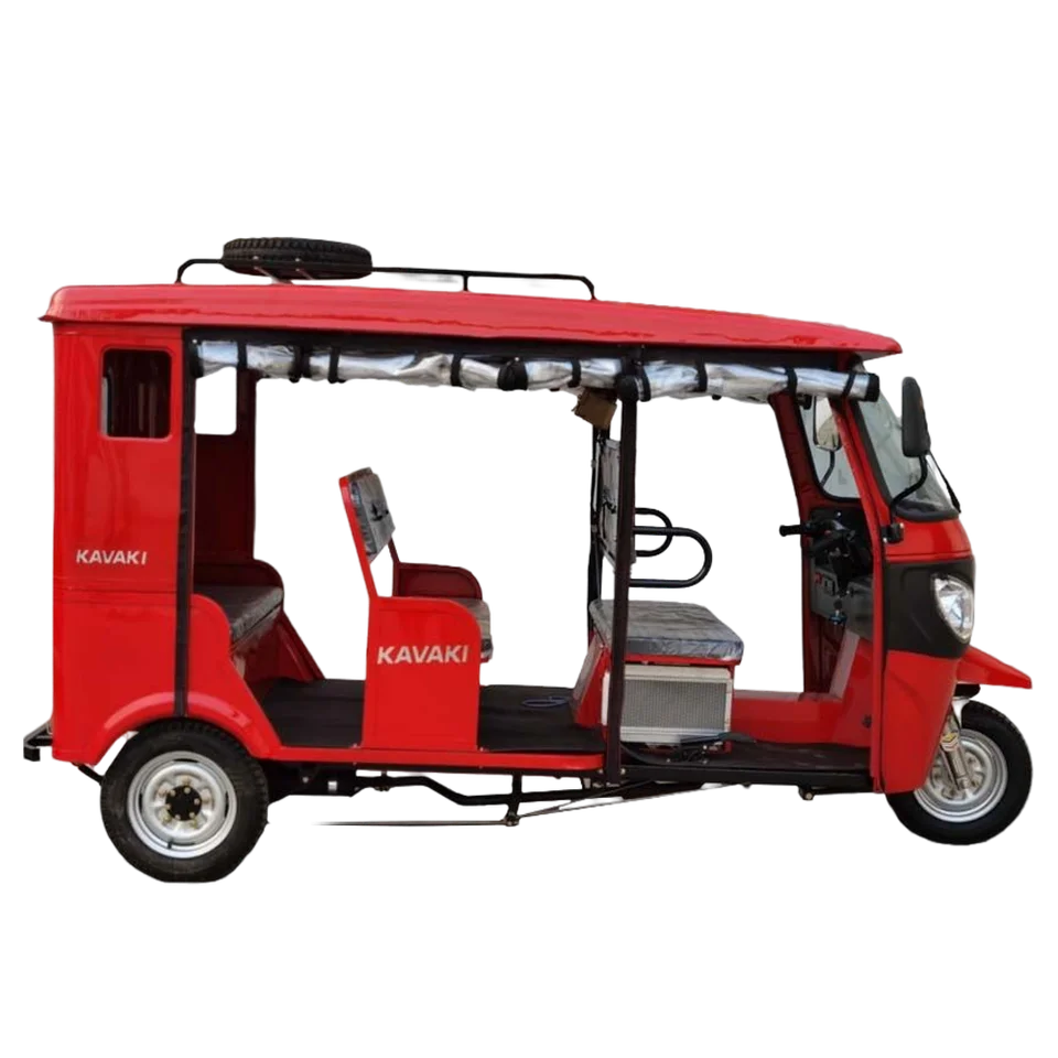 KAVAKI Water Cooled 6 Passenger Tricycle Keke 3 Wheels 200cc 250cc Cargo Tricycle Motorised Farming Gasoline Trike Motorcycle