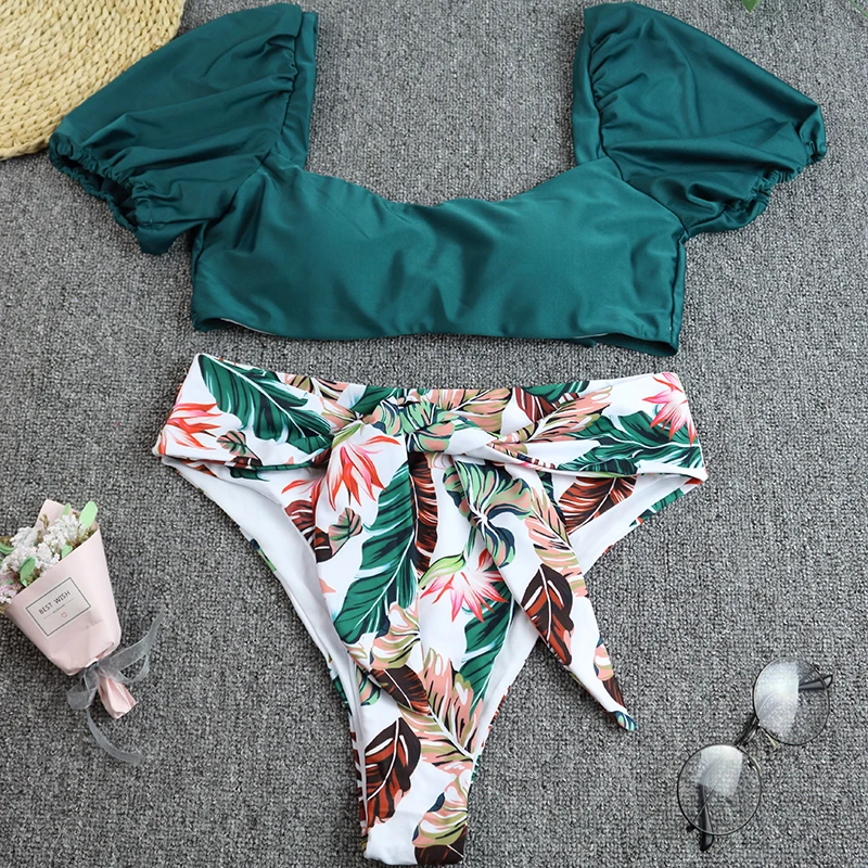 swimsuit bikini flowery